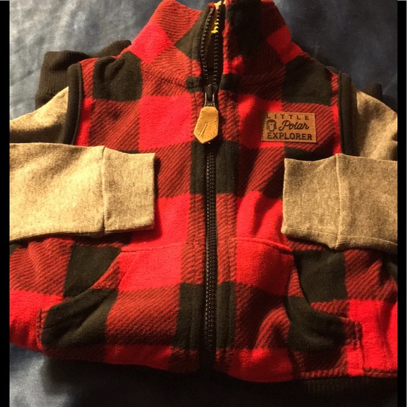 NWT Infant Boy 3pc Set:Plaid Vest / Onesie / Pants - Picture 2 of 7